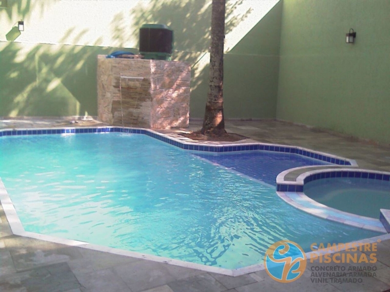 Piscinas de Alvenaria Armada com Hidro Tremembé - Piscina de Alvenaria Armada com Escada Piscinas de Alvenaria Armada com Hidro Tremembé - Piscina de Alvenaria Armada com Escada