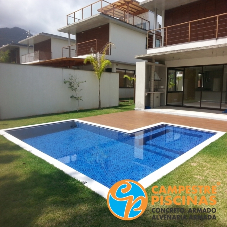Piscinas de Concreto com Cascata para Recreação Freguesia do Ó - Piscina de Concreto Residencial Piscinas de Concreto com Cascata para Recreação Freguesia do Ó - Piscina de Concreto Residencial