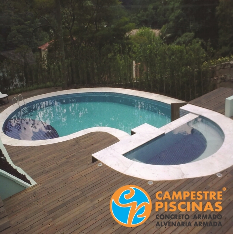 Piscinas de Concreto Residencial Jacareí - Piscina de Concreto com Deck para Sítio Piscinas de Concreto Residencial Jacareí - Piscina de Concreto com Deck para Sítio
