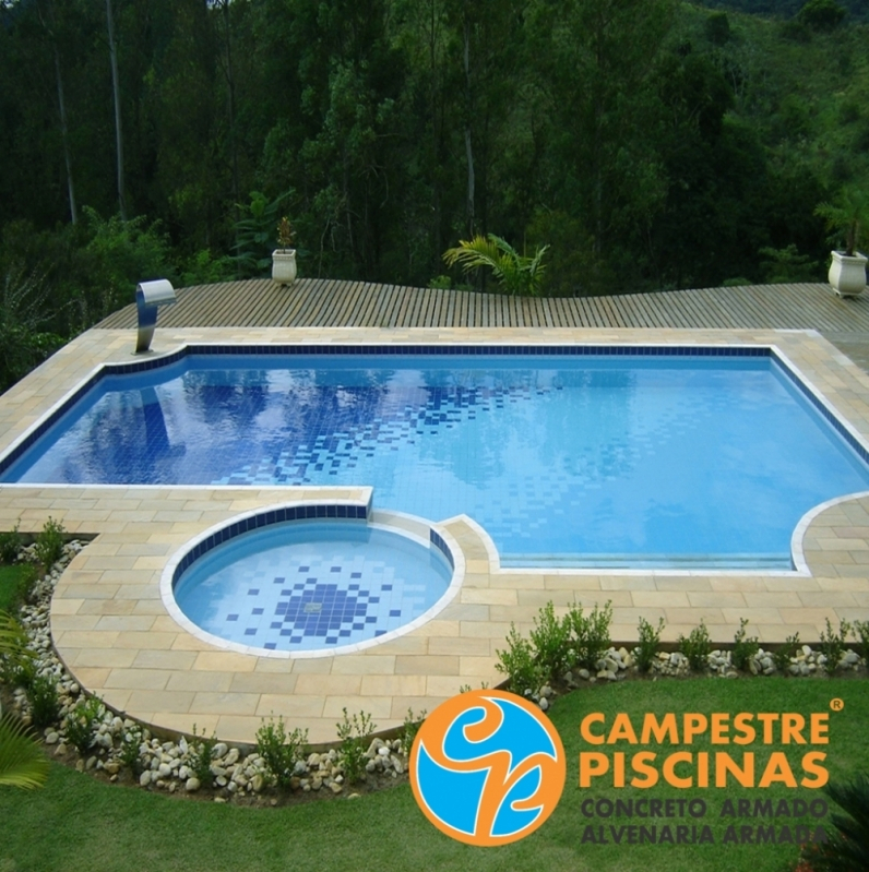 Acabamento para Borda de Piscina Parque do Carmo - Acabamento de área de Piscina