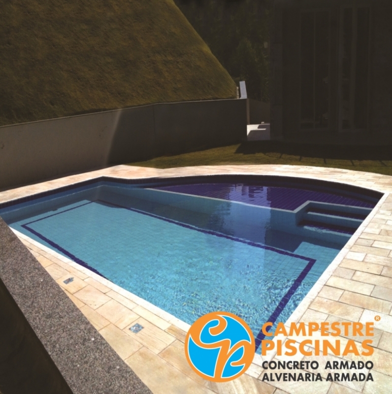 Acabamento para Piscina de Alvenaria com Hidro Cosmópolis - Piscina de Alvenaria com Hidro