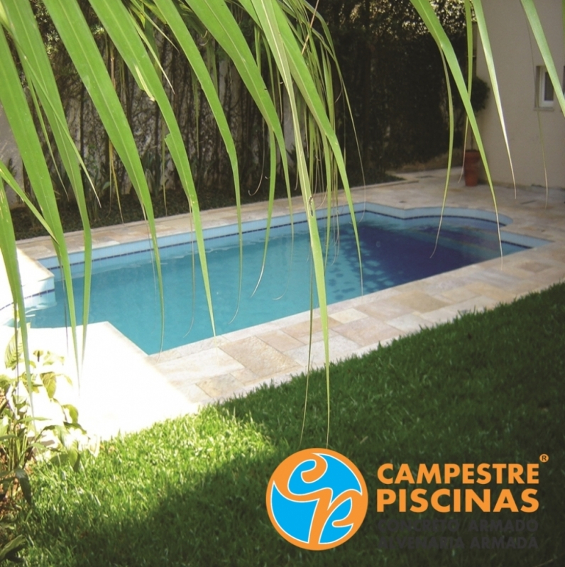 Cascata de Piscina de Canto Preço Silveiras - Cascata de Piscina com Led