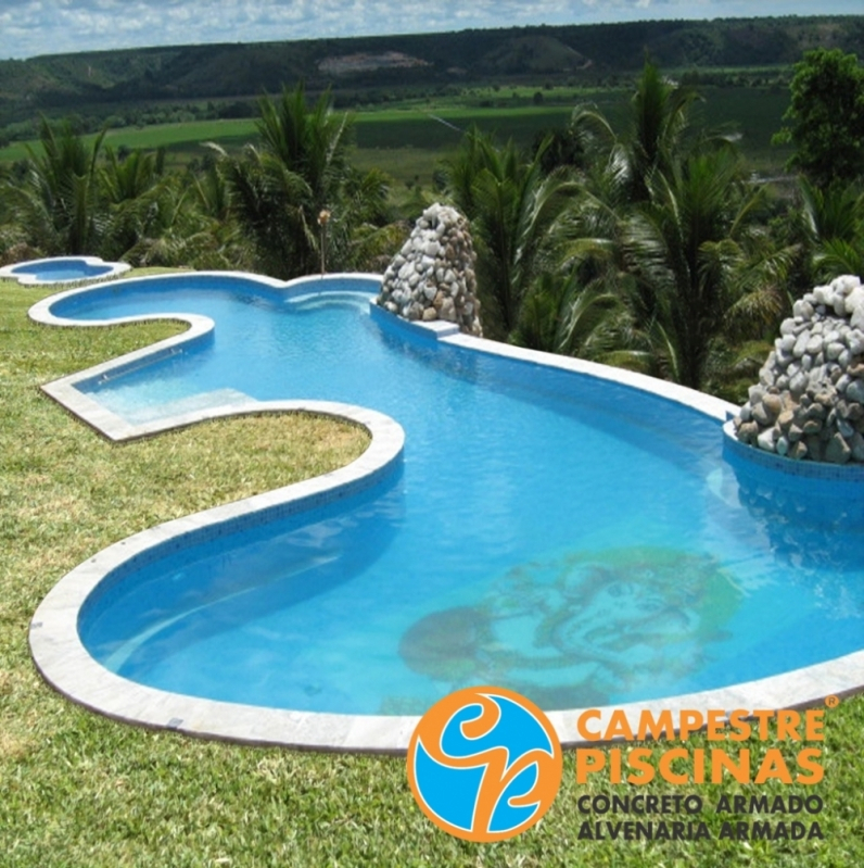 Cascatas de Piscina com Led Vila Romana - Cascata Piscina Alumínio