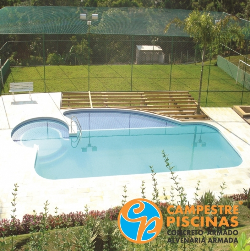 Comprar Piscina de Concreto com Sauna Parque São Domingos - Comprar Piscina de Concreto para Sítio