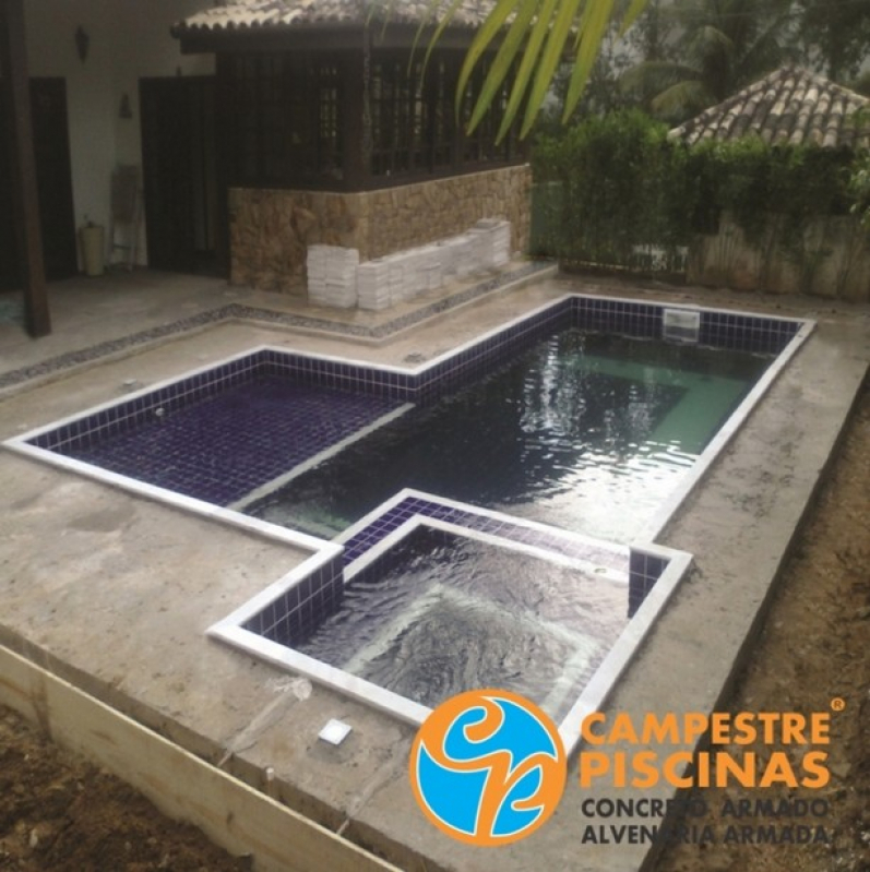 Concreto Armado Piscina Preço São Simão - Piscinas de Concreto Armado e Alvenaria