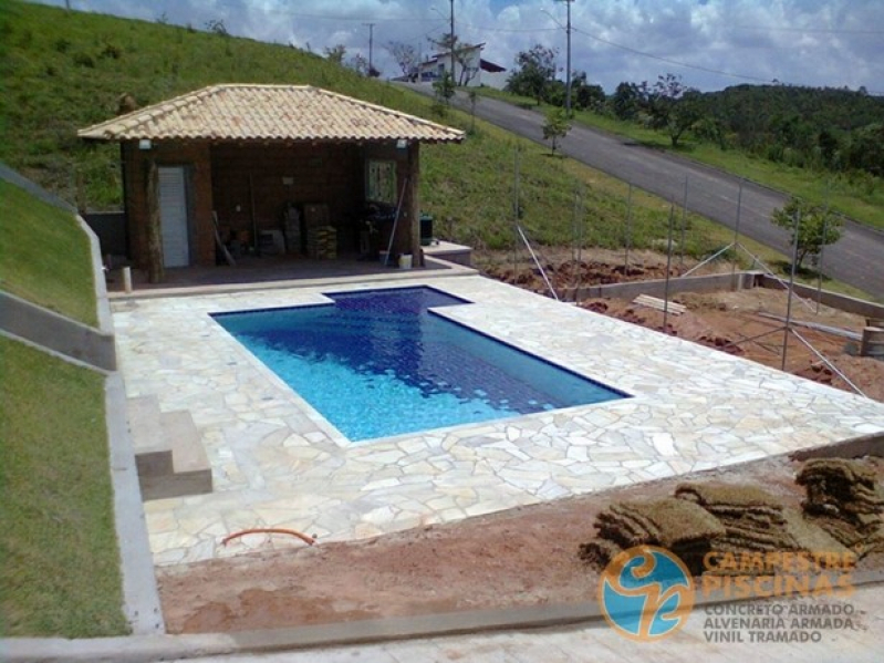 Construção de Piscina com Vinil Vargem - Piscina de Vinil Grande