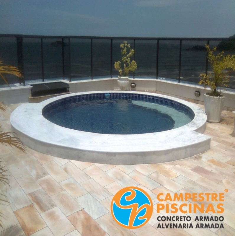 Construção de Piscina Concreto Vila Clementino - Construção de Piscina de Pedra