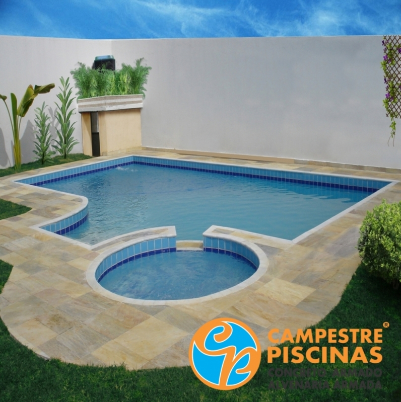 Empresa para Construção de Piscina Elevada Piedade - Construção de Piscina com Borda Infinita