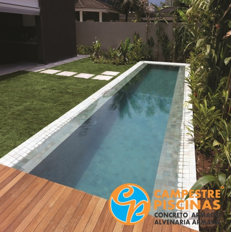 Onde Encontro Piscina de Concreto para Academia Jabaquara - Piscina de Concreto com Deck para Condomínio