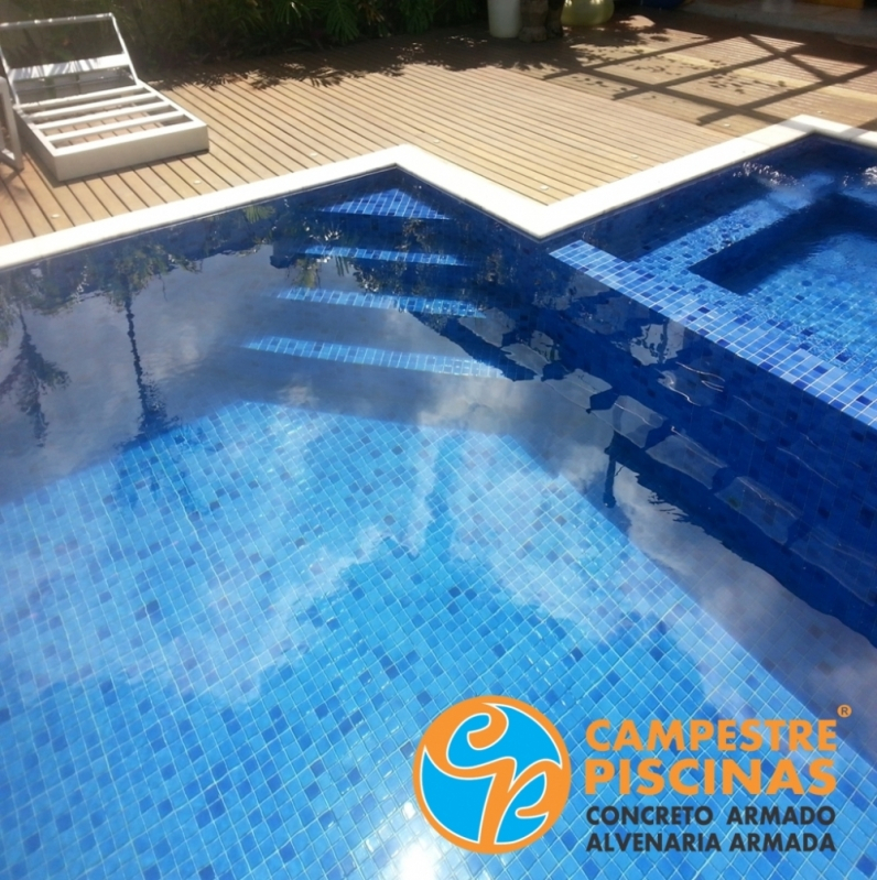 Onde Encontro Revestimento de Piscina Moderno Itobi - Revestimento para Piscina Branco