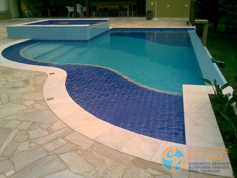 Onde Fazer Piscina de Concreto com Prainha Jardim Bonfiglioli - Piscina de Concreto com Revestimento