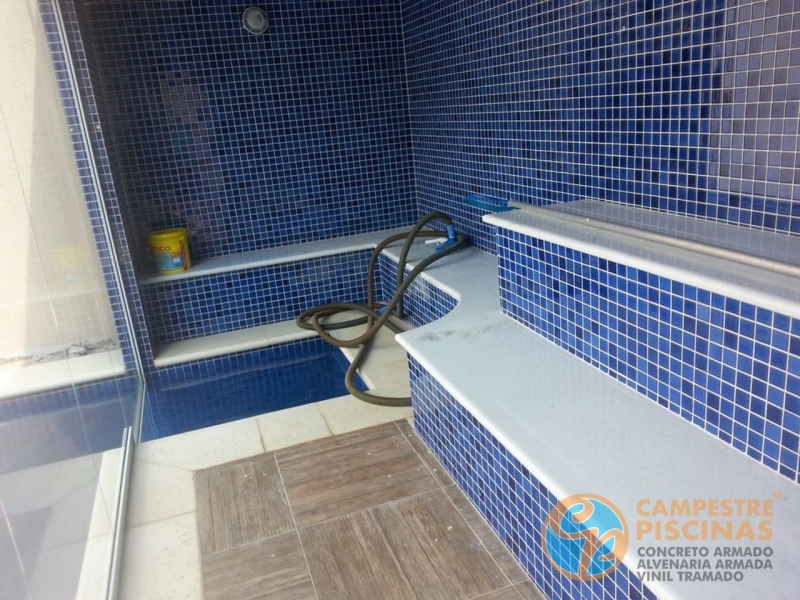 Orçamento para Piscina de Alvenaria Armada com Escada Vinhedo - Piscina de Alvenaria Armada com Hidro