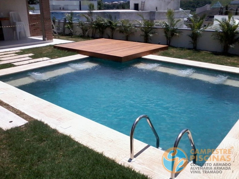 Piscina Alvenaria Concreto Armado Preços Laranjal Paulista - Piscina Alta de Alvenaria Armada