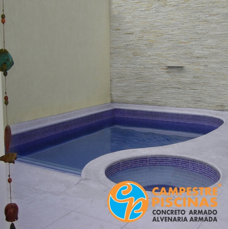 Piscina de Alvenaria com Hidro Preço Ribeirão Pires - Piscina de Alvenaria com Hidro