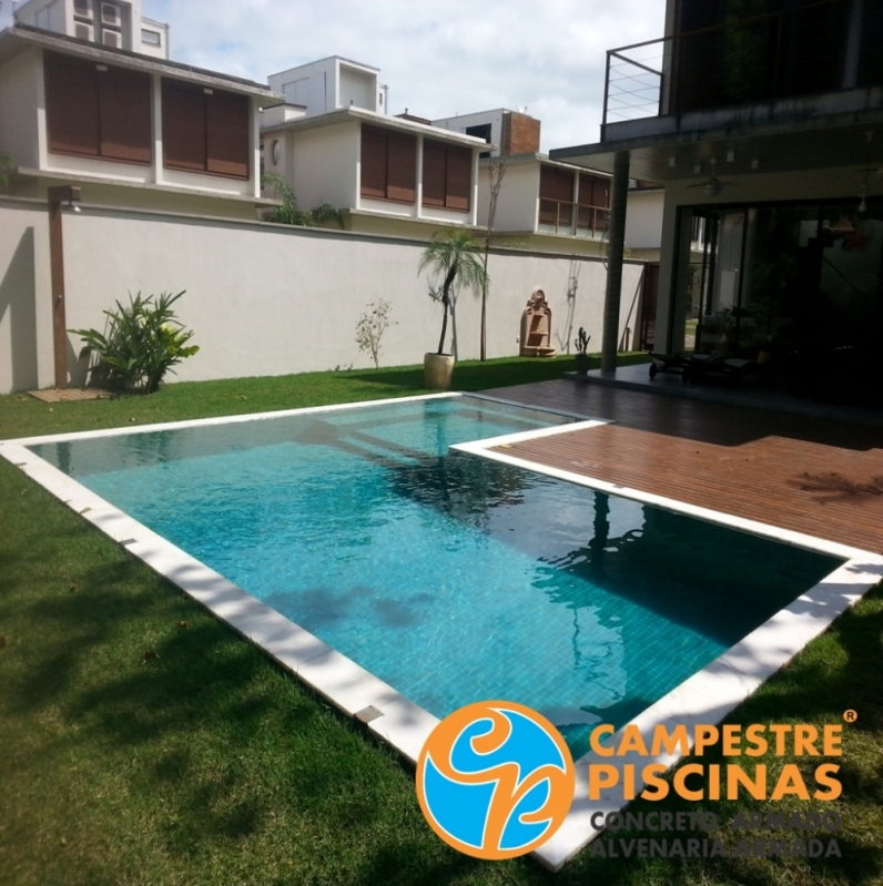 Piscina de Concreto com Cascata para Recreação Preço Rio Pequeno - Piscina de Concreto para Chácara