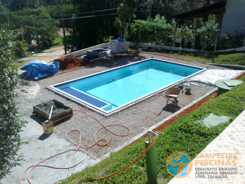 Piscina de Concreto com Infantil Preço Francisco Morato - Piscina de Concreto com Spa