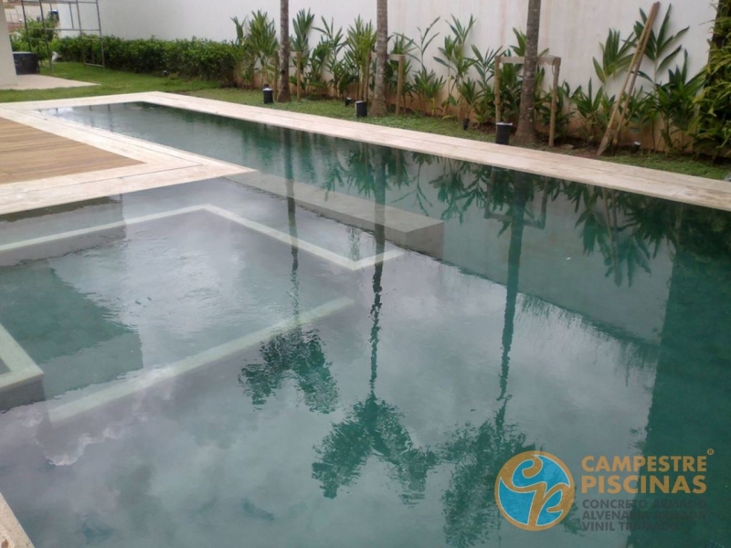 Piscina de Concreto com Spa Preço Caraguatatuba - Piscina com Concreto