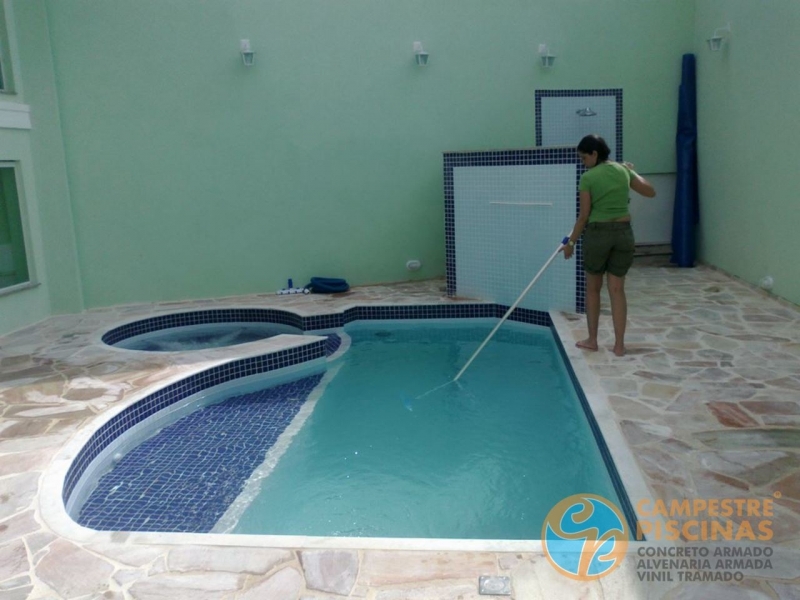 Piscina de Vinil Aquecida Guaratinguetá - Piscina em Vinil com Borda sem Fim