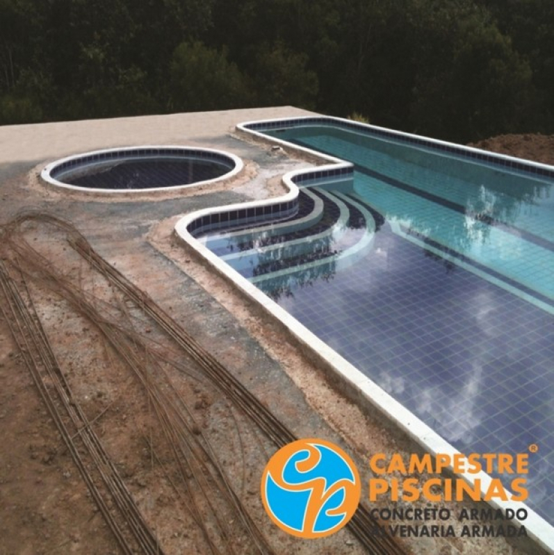 Piscina em Concreto Armado Conjunto Residencial Butantã - Piscina Concreto Projetado