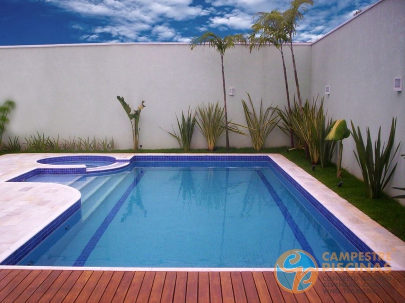 Piscina em Concreto e Alvenaria Louveira - Piscina com Concreto