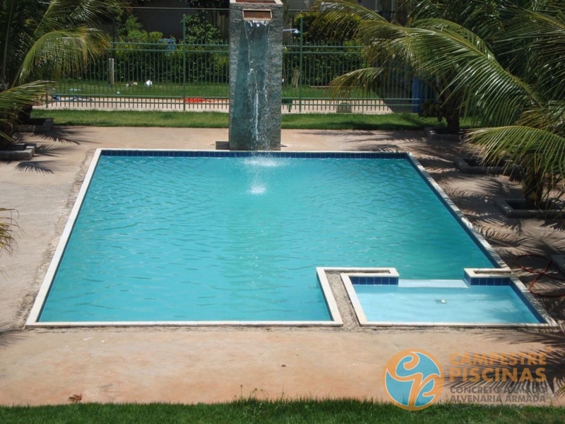 Piscina em Vinil com Borda Jacareí - Piscina em Vinil com Spa