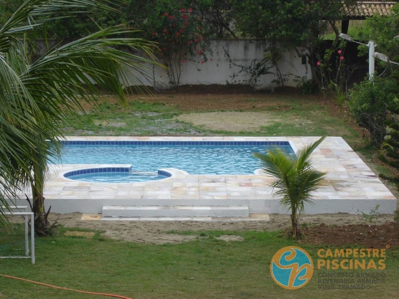 Piscina em Vinil com Hidro Valor Estiva Gerbi - Piscina em Vinil com Visores