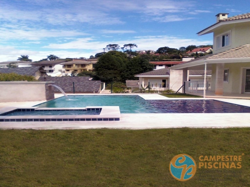 Projeto de Piscina de Concreto com Prainha Arandu - Piscina com Concreto Armado