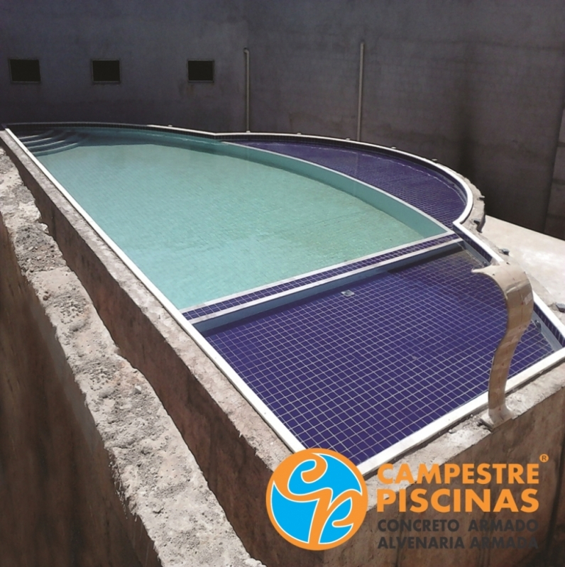 Revestimento para Piscina Moderno Orçar Marília - Revestimento para Piscina Verde