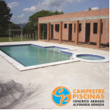 acabamento externo para piscinas Parque Peruche