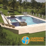 acabamento para piscina de alvenaria estrutural Sarapuí