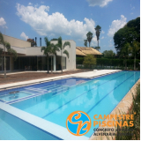 cascata de piscina com pedras Santa Cruz das Palmeiras