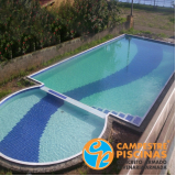 comprar cascata de piscina de vidro melhor preço Tambaú