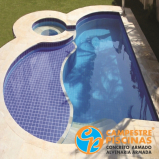 comprar piscina de concreto com visores melhor preço Taquarivaí