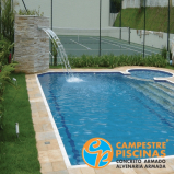 construção de piscina com borda infinita Águas de São Pedro