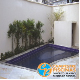 construção de piscina concreto sob medida Vila Clementino