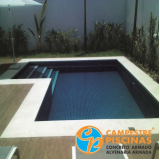 construção de piscina de concreto armado e alvenaria Monteiro Lobato