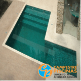 construção de piscina retangular alvenaria Águas de Santa Bárbara