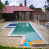 empresa para comprar cascata de piscina de vidro Arandu