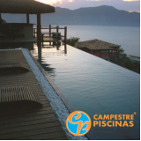 empresa para comprar piscina de vinil com borda infinita Cajamar