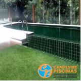 loja para comprar cascata de piscina de vidro Jardins
