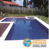 piscina concreto armado alvenaria Natividade da Serra