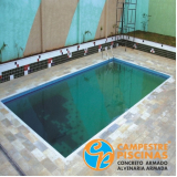 piscina concreto armado ou alvenaria São Vicente