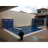 piscina de alvenaria armada com azulejo Mauá