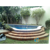 piscina de alvenaria armada com hidro Jaguaré