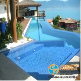 piscina de alvenaria com deck Embu das Artes