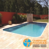 piscina de alvenaria com prainha preço Taubaté