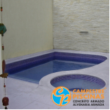 piscina de alvenaria concreto armado valor Rio Claro