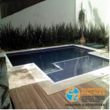 piscina de alvenaria no terraço Paranapanema