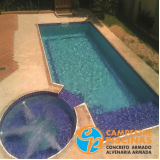 piscina de concreto armado em alvenaria Araraquara