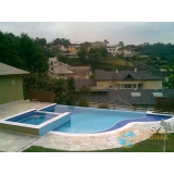 piscina de concreto com solarium preço Mendonça